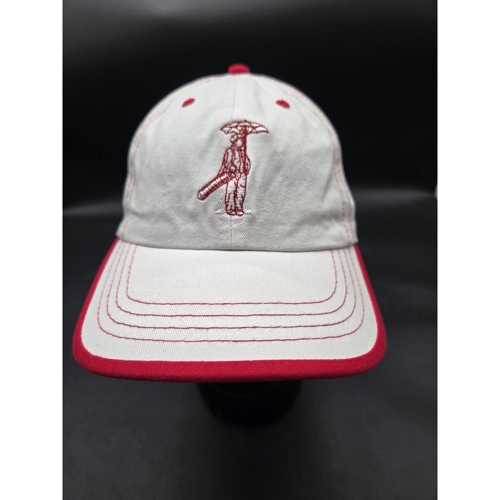 US Kids Golf White Red Embroidered Adjustable Baseball Cap Youth L/XL PGA Logo